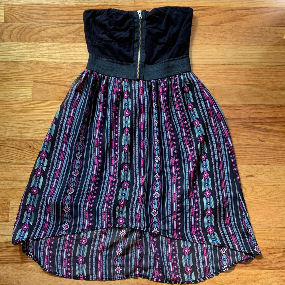 Lunachix Western Style Strapless Dress
